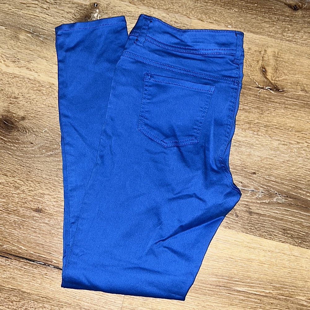 Gorgeous ( never worn) stretchy Royal Blue Baccinni Skinny Jean Slacks Size 6 - Picture 3 of 5
